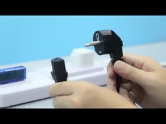 UE CEE7/7 Conector de 3 pines con conector negro con conector de ángulo