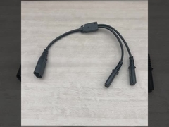 2M Iec320 Cable de extensión de cable de alimentación de cable negro expuesto Ac C7 a la figura 8 C8