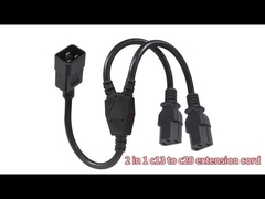 Cable divisor en Y C20 a 2xC13, 15A 250V