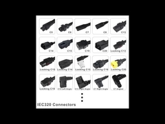 Cordón de potencia de extensión IEC