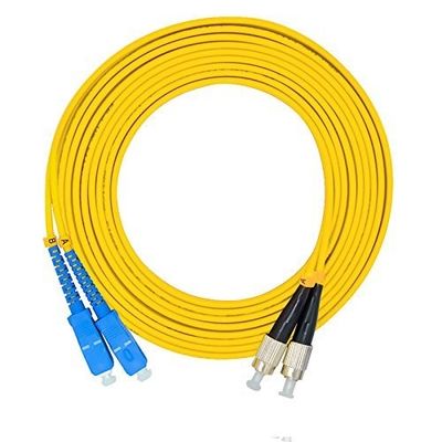 Cordón de parche de fibra óptica de 10 pies con Lc Fc St Os2 9-125Um 2Core SC Adaptador masculino