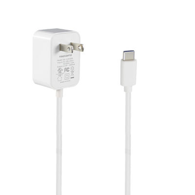 Cargador USB-C de 36W tipo C de extremo Norteamérica 12V para carga rápida 1.2M de longitud y entrada AC 100-240V