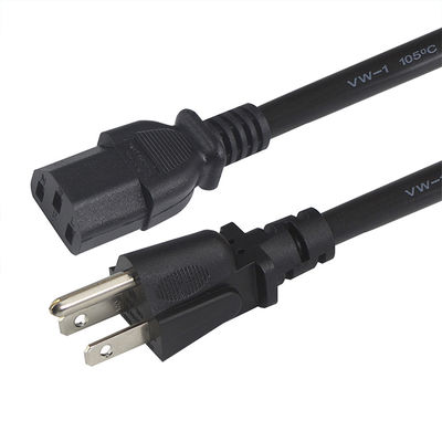 Largo a medida 1m Cable de alimentación eléctrica 60w 3 pin Cable de alimentación de computadora portátil