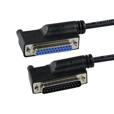 DB25 Cable de extensión paralelo de macho a hembra con conector blindado de 25 pines para dispositivo de puerto serie CNC de impresora PC