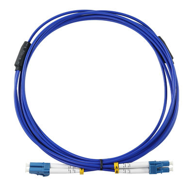 Cable de parche de fibra óptica LC a LC - Jumper dúplex de modo único o multimodo para aplicaciones de telecomunicaciones, centros de datos y FTTx