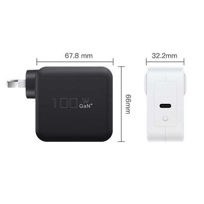 Cargador de pared USB-C de 2 pines AU, adaptador de corriente tipo C de salida de alta velocidad de 100 W para portátil, tableta, dispositivo móvil