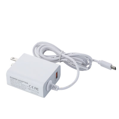 Cargador de pared USB-C de 60W con cable fijo para teléfonos inteligentes tabletas computadoras portátiles