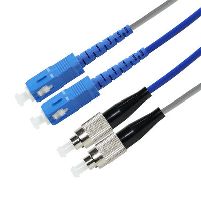 El cable de parcheado de fibra multimodo OM3 duplex de ST a SC 50/125μm