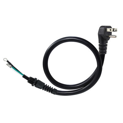 Cable de alimentación con enchufe Schuko y ángulo recto NEMA 5-15P con alivio de tensión