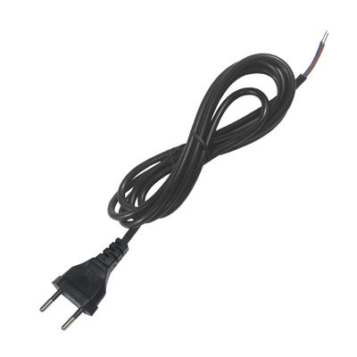 1.8M EU 2Pin Plug Cordón de alimentación 250V 10A Cable de PVC