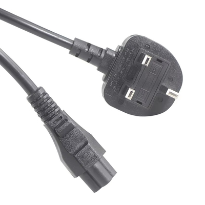 BS 1363 del Reino Unido a la CEI C5 Cordón de alimentación 250V 2.5A para adaptador de portátil