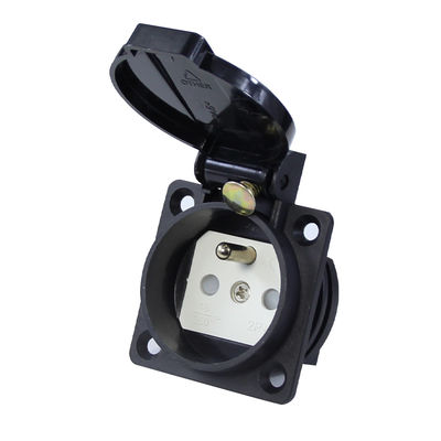 Enchufe de alimentación industrial europeo estándar de 3 pines 220V 10A