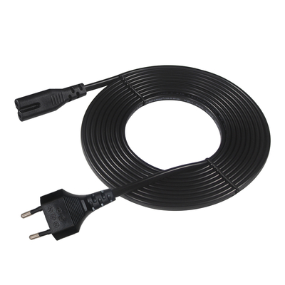 Cable de alimentación EU de 2 pines a C7 2.5A 250V para electrónica