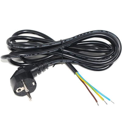 Cable de alimentación EU Schuko CEE 7/7 a cable pelado estañado H05VV-F 3G1.0mm²