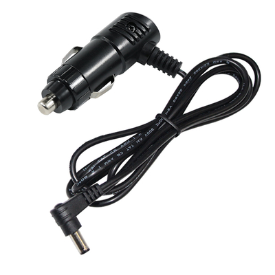 12V 3A Enchufe del encendedor de cigarrillos en ángulo al cable de alimentación de 2,1 mm DC