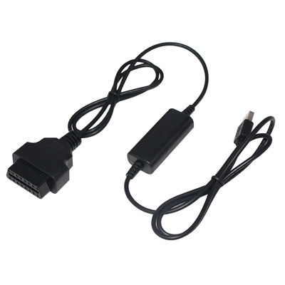 Cable adaptador convertidor de corriente OBD a USB para DVR de coche, cámara de salpicadero, rastreador GPS, cargador de teléfono, fuente de alimentación desde el puerto OBD2