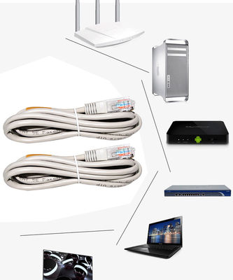Cable de comunicación Rj45 Ethernet largo Cat 5 Cat 5e Cat 6 Cordón de parche 6 pies