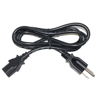 NEMA 5-15P a IEC C13 Cordón de alimentación universal 10A 250V UL Certificado para computadoras/servidores/equipos médicos