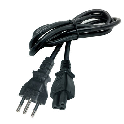 Conector IEC C13 Cordón de alimentación brasileño Brasil Cable de alimentación de 3 pines 100v-240v