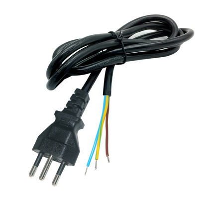 Conector IEC C13 Cordón de alimentación brasileño Brasil Cable de alimentación de 3 pines 100v-240v