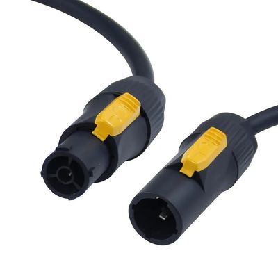 Cable PowerCon True1 masculino a femenino 20A para seguridad y seguridad para la luz del escenario