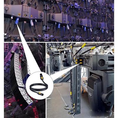 Cable PowerCon True1 masculino a femenino 20A para seguridad y seguridad para la luz del escenario