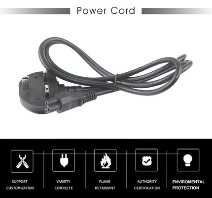 16A BS Cordón de alimentación eléctrica estándar con cable 3*1.5 y protección contra sobretensiones conforme a la C5 de la CEI
