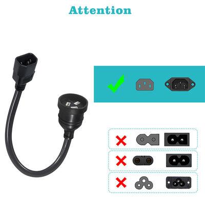 240V 3 Prong IEC 320 C14 Cordón de alimentación eléctrica para una conexión de televisión sin problemas en Australia