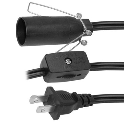 NEMA 1-15P Cordón de alimentación con porta bombillas E27 y interruptor de atenuador