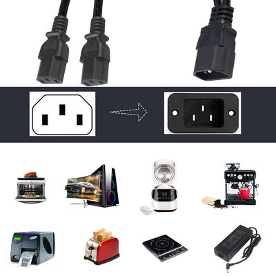 Corda de extensión de separación de 3 vías C14 C13 0.8m IP11
