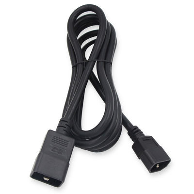 Chaqueta de PVC 3Pin Plug C19 C20 Cordón de alimentación eléctrica