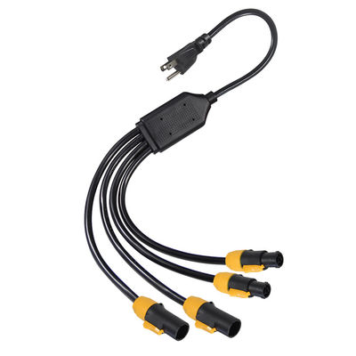 El conector estándar 515P Sjow 16Awg True1 4 X Nac3fca Powercon Ac Nema Cordón de alimentación