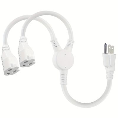 125V 13A Cordón de energía eléctrica NEMA5-15P a NEMA 5-15R 1 a 2 Y Divididor SJT 16AWG 3 alambre