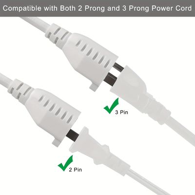 125V 13A Cordón de energía eléctrica NEMA5-15P a NEMA 5-15R 1 a 2 Y Divididor SJT 16AWG 3 alambre