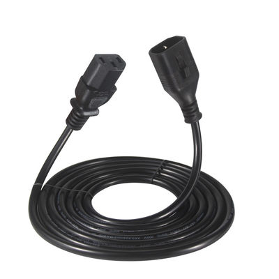OEM 1.5M Cable de alimentación eléctrica AC de computadora IEC C14 enchufe a conectores femeninos IEC C13