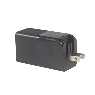 Cargador portátil de 65W 2 puertos Cargador de carga rápida de PD pequeño con Nitruro de Galio GaN