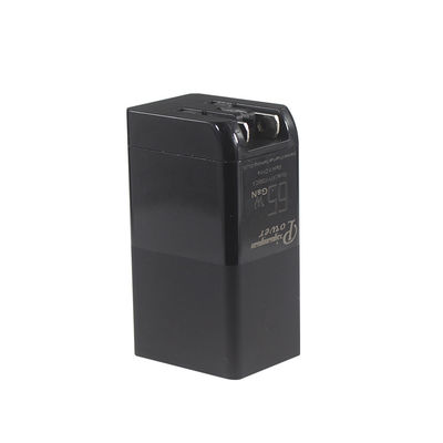 Cargador portátil de 65W 2 puertos Cargador de carga rápida de PD pequeño con Nitruro de Galio GaN
