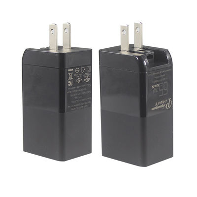 Cargador portátil de 65W 2 puertos Cargador de carga rápida de PD pequeño con Nitruro de Galio GaN