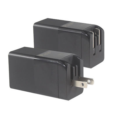 Cargador portátil de 65W 2 puertos Cargador de carga rápida de PD pequeño con Nitruro de Galio GaN
