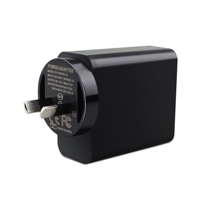 Adaptador de fuente de alimentación AC-DC 65W Tipo-C con QC 3.0 y carga inalámbrica AU SAA Entrada aprobada 100-240V
