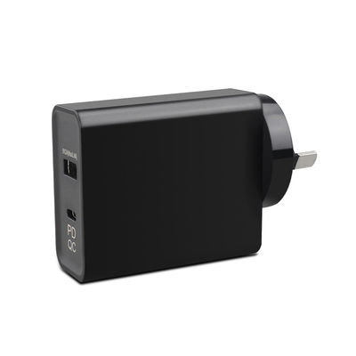 Adaptador de fuente de alimentación AC-DC 65W Tipo-C con QC 3.0 y carga inalámbrica AU SAA Entrada aprobada 100-240V