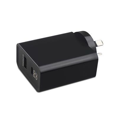 Adaptador de fuente de alimentación AC-DC 65W Tipo-C con QC 3.0 y carga inalámbrica AU SAA Entrada aprobada 100-240V