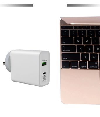 Adaptador de fuente de alimentación AC-DC 65W Tipo-C con QC 3.0 y carga inalámbrica AU SAA Entrada aprobada 100-240V