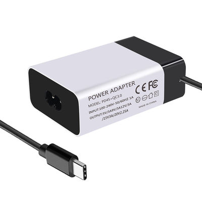 Cargador QC 3.0 5V 9V 15V 3A 20V 2.25A Adaptador de alimentación para portátil