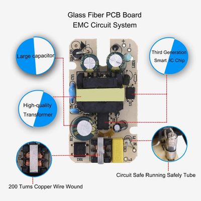 Adaptador de alimentación UE de 6V 1A con protección contra cortocircuito