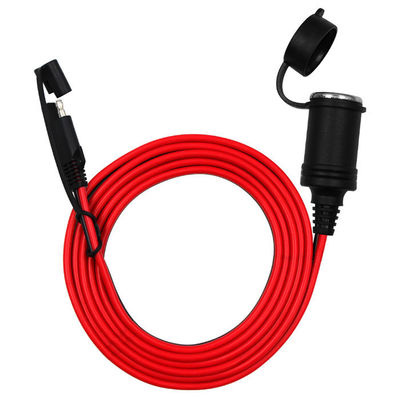 Cable de batería solar de baja tensión, enchufe para encendedor de cigarros y cable de extensión de carga SAE