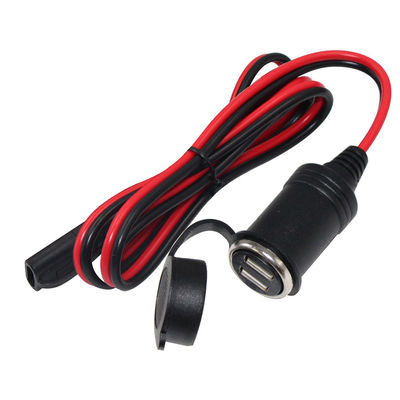Cable de batería solar de baja tensión, enchufe para encendedor de cigarros y cable de extensión de carga SAE