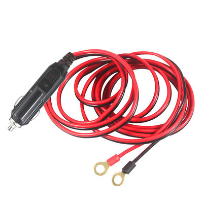 1M Spt-2 12V 24V Cable de energía solar Automóvil encendedor de cigarrillos Adaptador masculino para 2 terminales de anillo