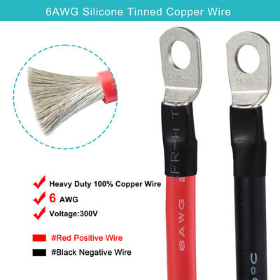 14AWG personalizado Batería de coche Cargimg Cable de extensión de cable O terminal de anillo