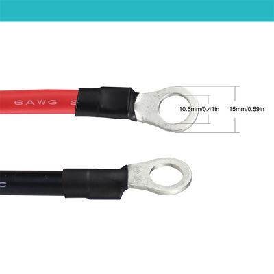 14AWG personalizado Batería de coche Cargimg Cable de extensión de cable O terminal de anillo